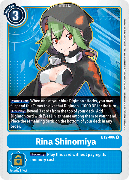 Rina Shinomiya [BT2-086] [Release Special Booster Ver.1.5] - Just $0.25! Shop now at Retro Gaming of Denver