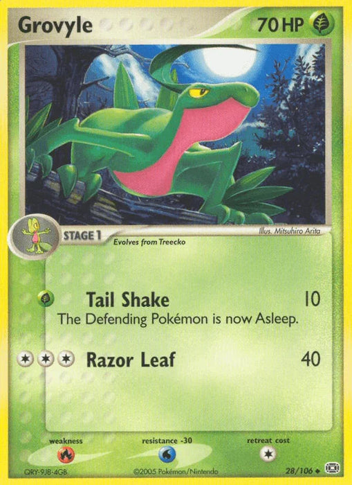 Grovyle (28/106) [EX: Emerald] - for just $0.55! 