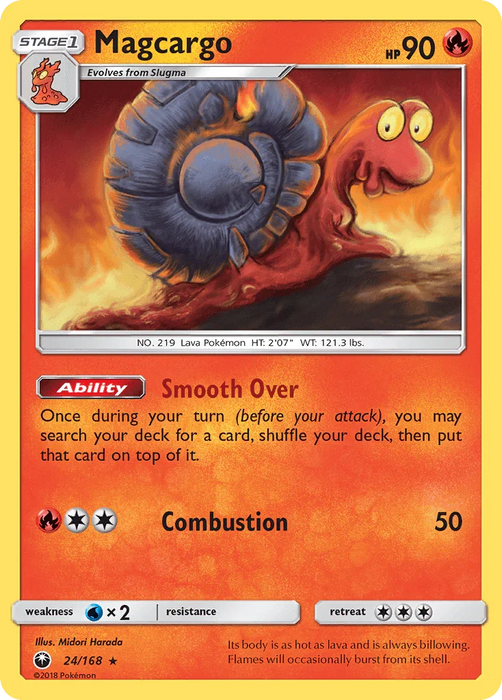 Magcargo (24/168) [Sun & Moon: Celestial Storm] - for just $0.40! 