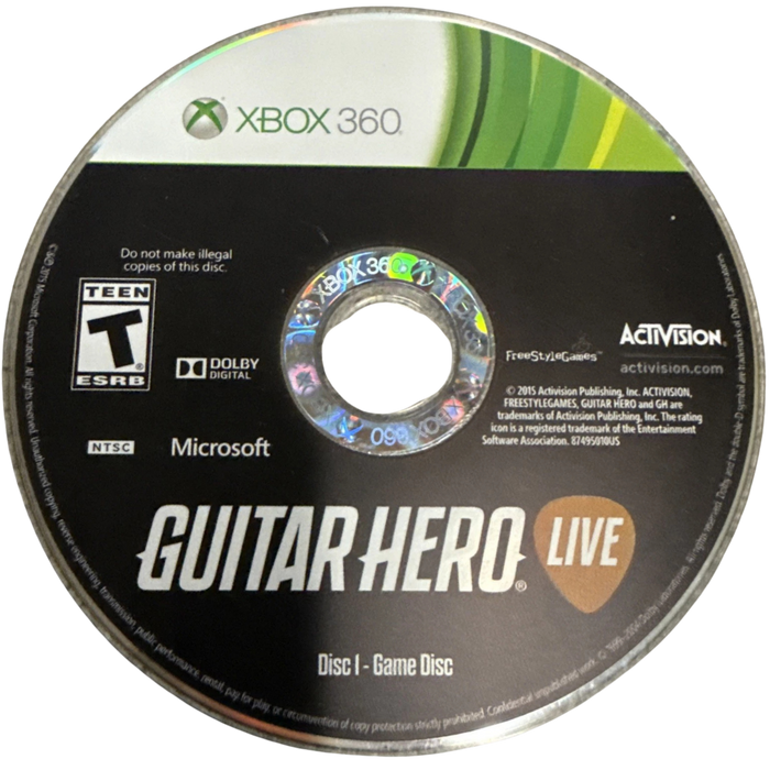 Guitar Hero Live – Xbox 360 (X360) - for just $10.99! 