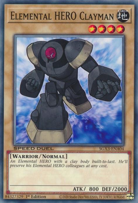 Elemental HERO Clayman [SGX3-ENA04] Common - for just $0.15! 