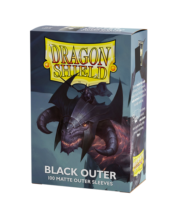 Dragon Shield: 100ct Outer Sleeves - Matte Black (Standard) - Just $8.95! Shop now at Retro Gaming of Denver