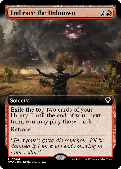 Embrace the Unknown (OTC-064) - Outlaws of Thunder Junction Commander: (Extended Art) - for just $0.50! 