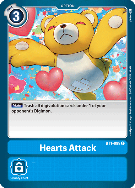 Hearts Attack [BT1-099] [Release Special Booster Ver.1.0] - Just $0.09! Shop now at Retro Gaming of Denver