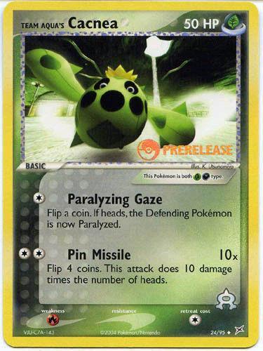 Team Aqua's Cacnea (24/95) (Prerelease Promo) [EX: Team Magma vs Team Aqua] - for just $16.15! 