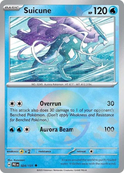 Suicune (024/131) (Poke Ball Pattern) [Scarlet & Violet: Prismatic Evolutions] - for just $0.20! 