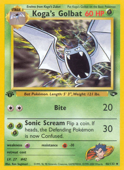 Koga's Golbat (46/132) [Gym Challenge 1st Edition] - for just $0.85! 