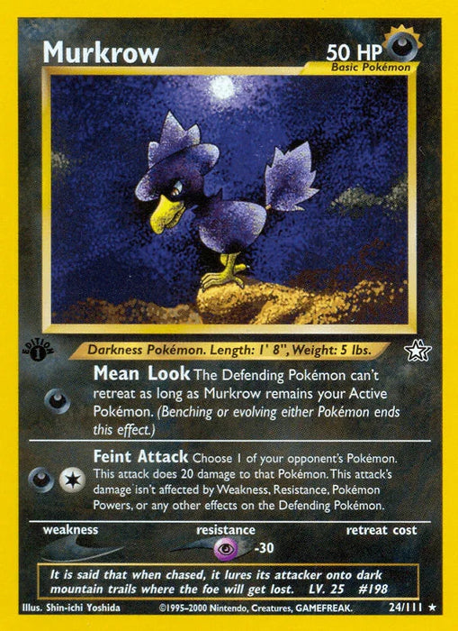 Murkrow (24/111) [Neo Genesis 1st Edition] - for just $2.15! 