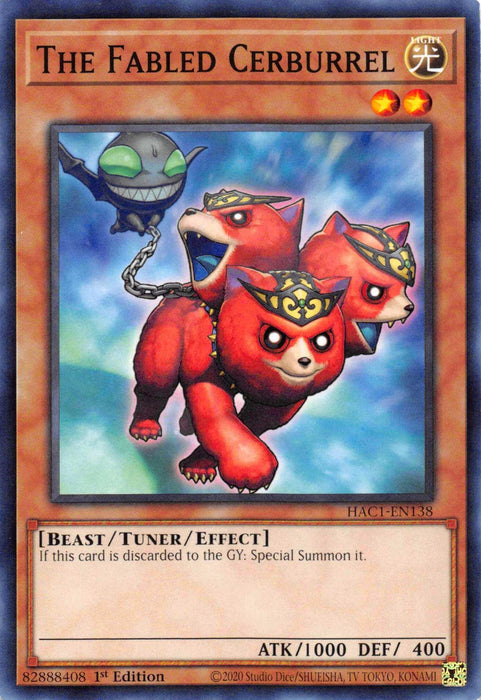 The Fabled Cerburrel (Duel Terminal) [HAC1-EN138] Parallel Rare - for just $0.40! 