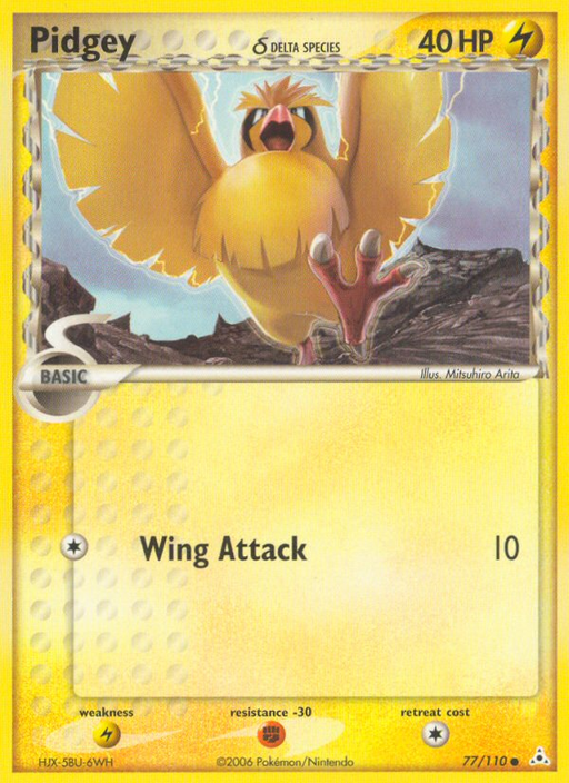 Pidgey (77/110) (Delta Species) [EX: Holon Phantoms] - Just $0.25! Shop now at Retro Gaming of Denver