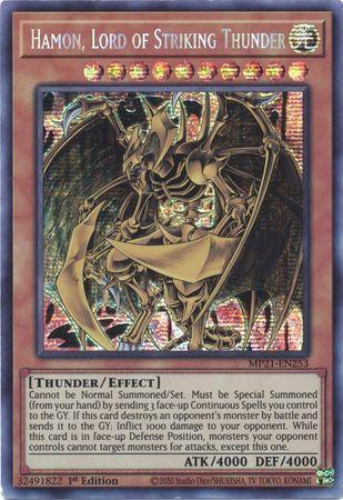 Hamon, Lord of Striking Thunder [MP21-EN253] Prismatic Secret Rare - for just $0.30! 