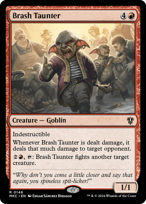 Brash Taunter (MKC-148) - Murders at Karlov Manor Commander - for just $0.61! 
