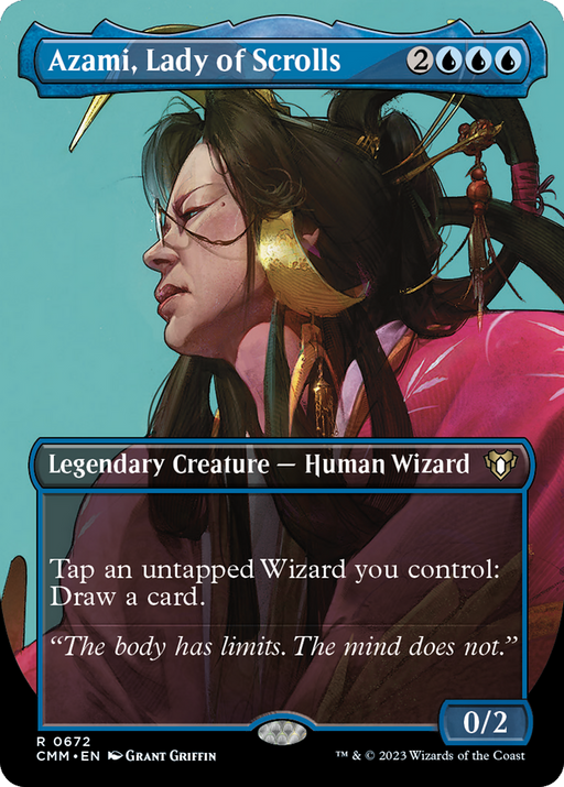 Azami, Lady of Scrolls (CMM-672) - Commander Masters (Borderless) - for just $0.15! 