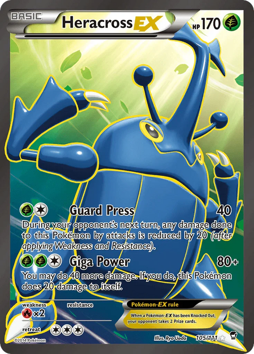 Heracross EX (105/111) [XY: Furious Fists] - for just $18.05! 