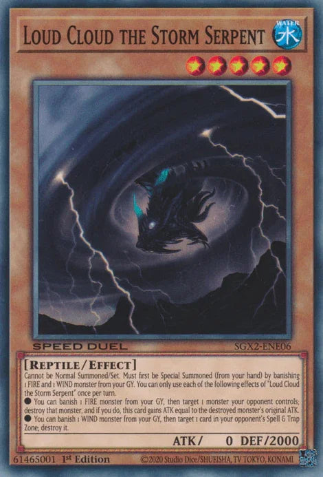 Loud Cloud the Storm Serpent [SGX2-ENE06] Common - for just $0.10! 