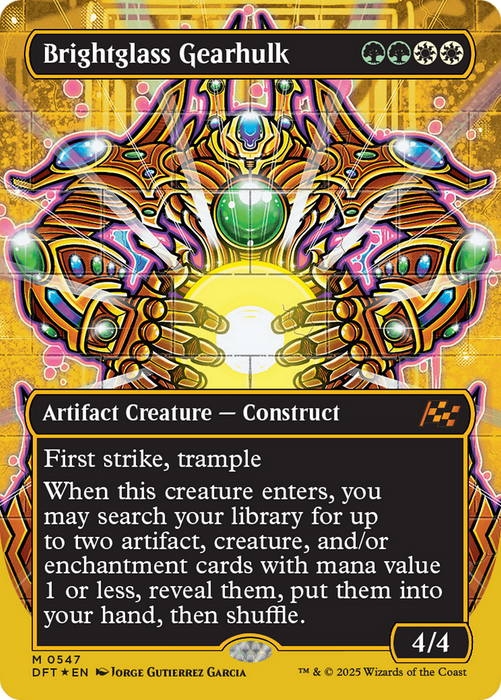 Brightglass Gearhulk (DFT-547) - Aetherdrift (Borderless) Foil - for just $12.76! 