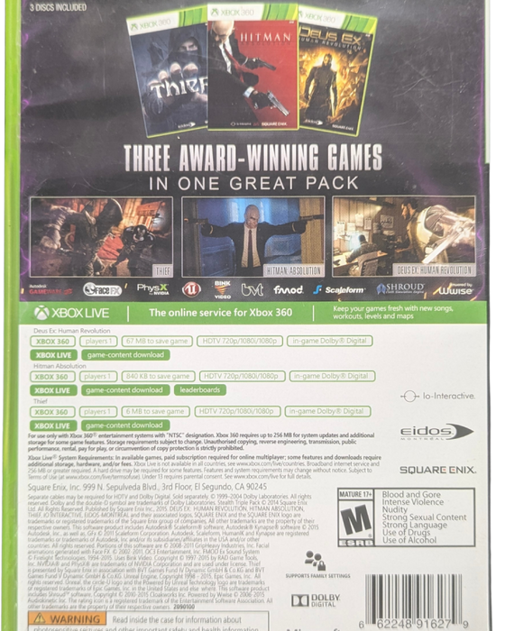 Ultimate Stealth Triple Pack – Xbox 360 (X360) - for just $8.99! 