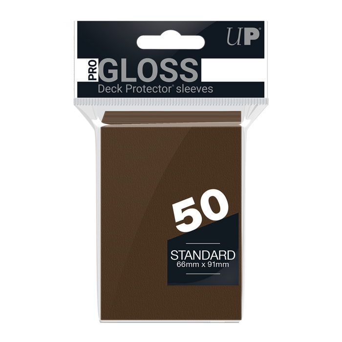 Ultra PRO: Standard 50ct Sleeves - PRO-Gloss (Brown) - Just $0! Shop now at Retro Gaming of Denver