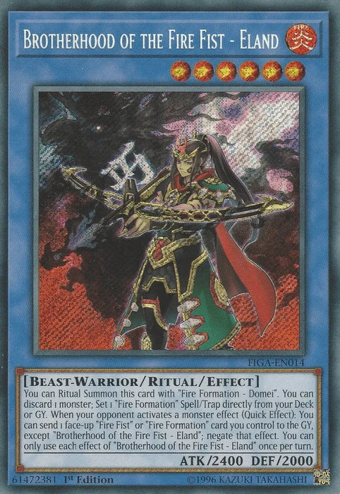 Brotherhood of the Fire Fist - Eland [FIGA-EN014] Secret Rare - for just $0.85! 