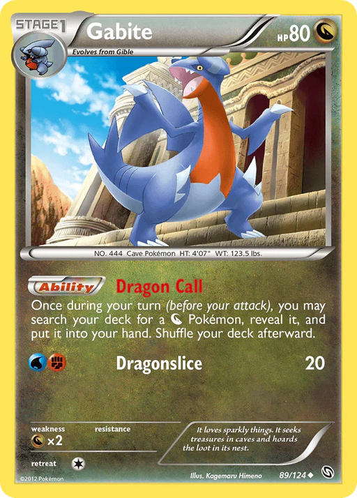 Gabite (89/124) [Black & White: Dragons Exalted] - for just $2! 