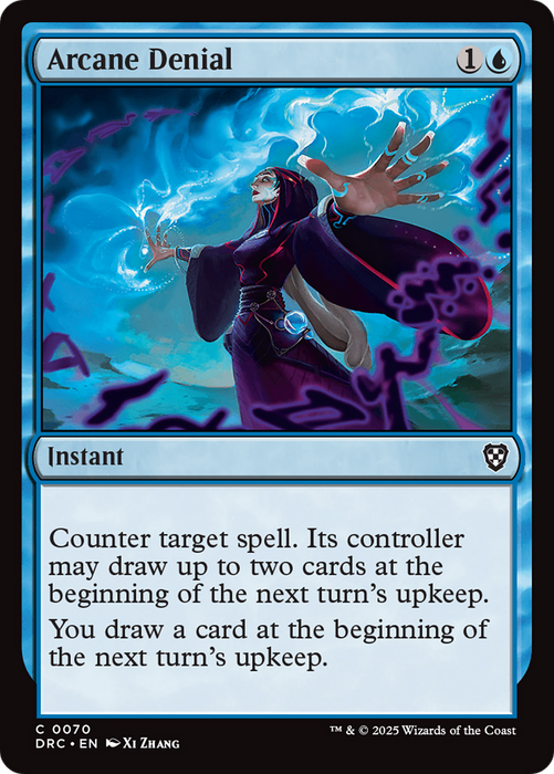 Arcane Denial (DRC-070) - Commander: Aetherdrift - for just $0.47! 