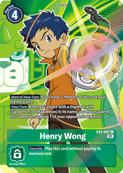 Henry Wong [EX2-061] (Alternate Art) [Digital Hazard] - Just $1.40! Shop now at Retro Gaming of Denver