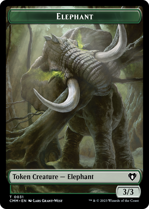 Elephant Token [Commander Masters Tokens] - Just $0.75! Shop now at Retro Gaming of Denver