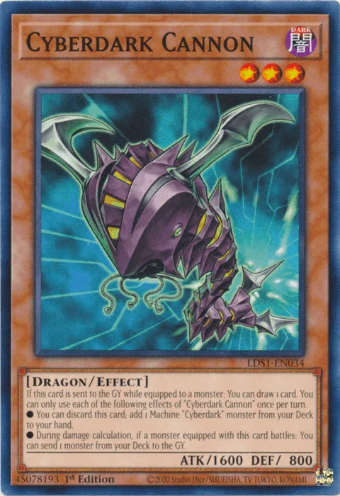 Cyberdark Cannon [LDS1-EN034] Common - for just $0.10! 