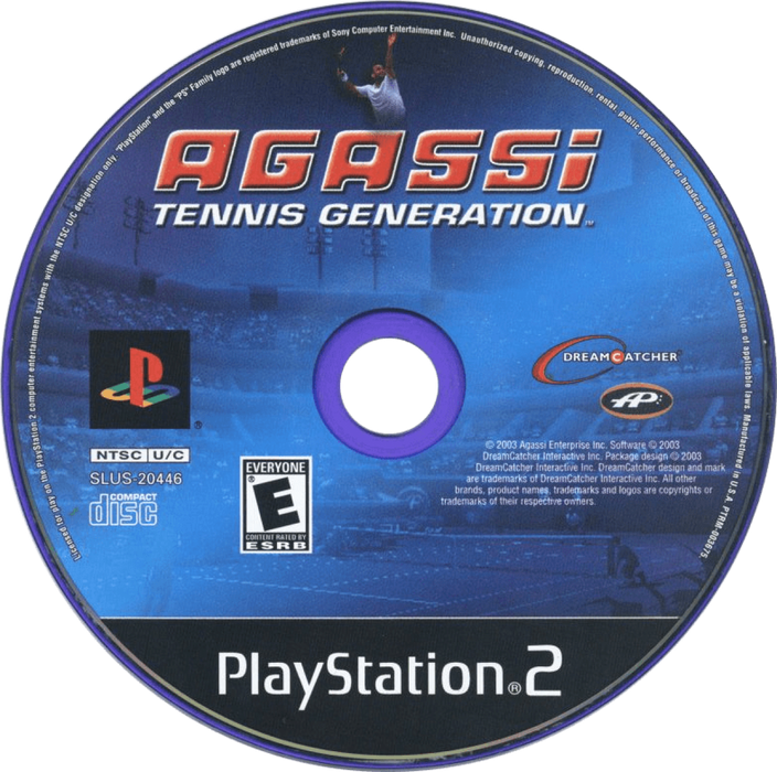 Agassi Tennis Generation – PlayStation 2 (PS2) - for just $3.99! 