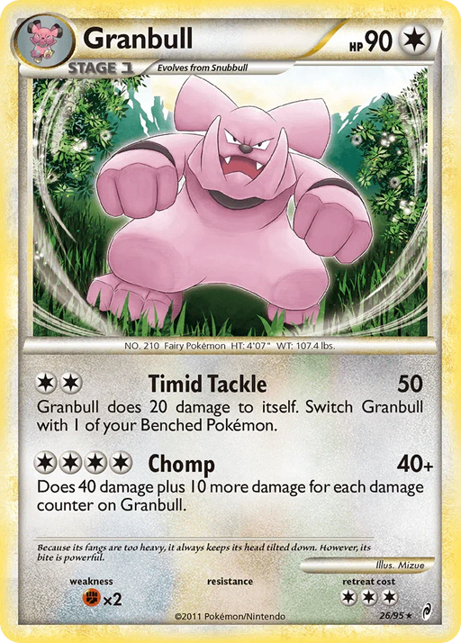 Granbull (26/95) [HeartGold & SoulSilver: Call of Legends] - for just $0.35! 