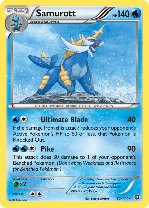 Samurott (32/114) [XY: Steam Siege] - for just $0.20! 
