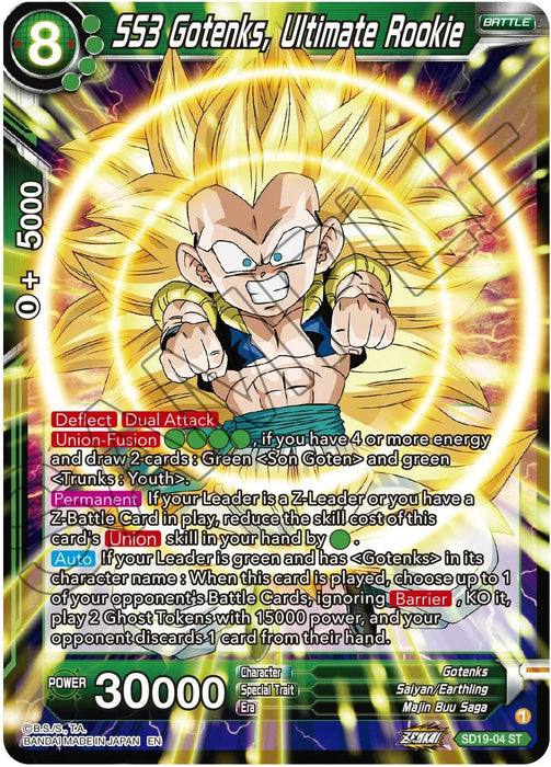 SS3 Gotenks, Ultimate Rookie (SD19-04) [Dawn of the Z-Legends] - for just $0.15! 