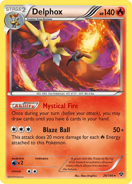 Delphox (26/146) [XY: Base Set] - for just $0.80! 