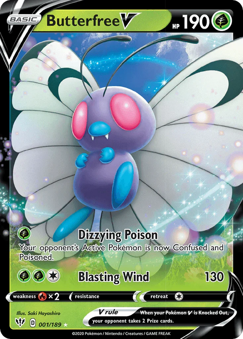 Butterfree V (001/189) [Sword & Shield: Darkness Ablaze] - for just $0.60! 