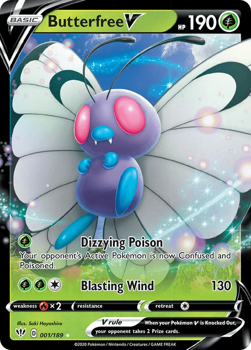 Butterfree V (001/189) [Sword & Shield: Darkness Ablaze] - for just $0.65! 