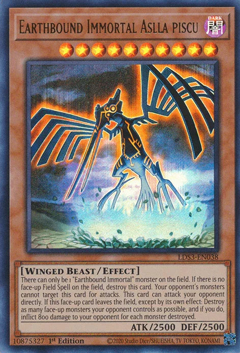 Earthbound Immortal Aslla piscu [LDS3-EN038] Ultra Rare - for just $0.10! 
