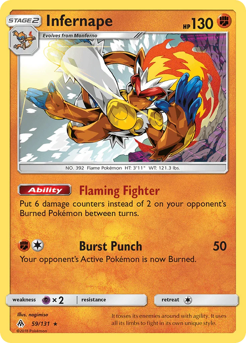 Infernape (59/131) [Sun & Moon: Forbidden Light] - for just $0.40! 