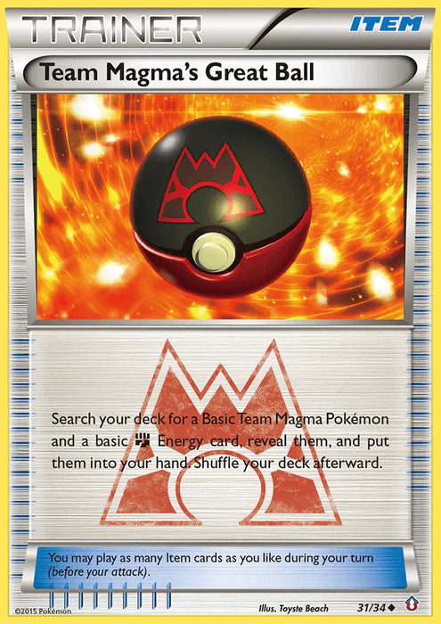 Team Magma's Great Ball (31/34) [XY: Double Crisis] - for just $5.75! 
