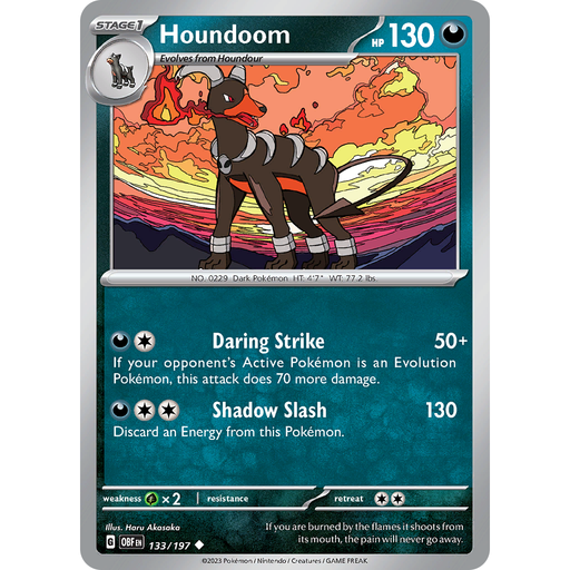 Houndoom (133/197) [Scarlet & Violet: Obsidian Flames] - Just $0.05! Shop now at Retro Gaming of Denver