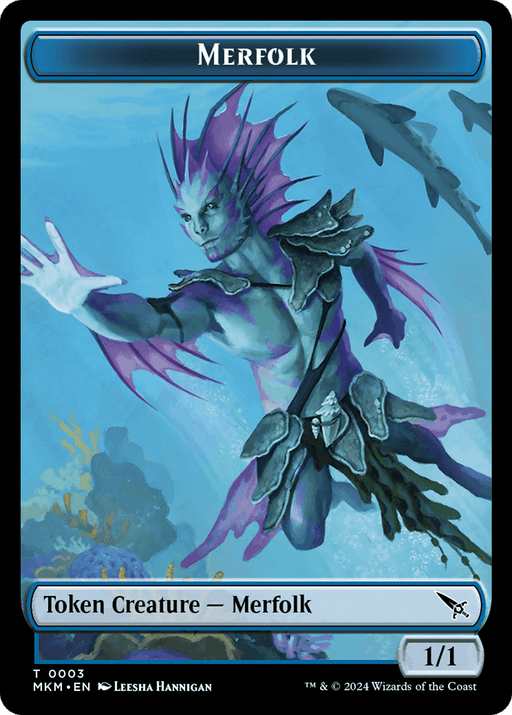 Thopter (0020) // Merfolk Double-Sided Token [Murders at Karlov Manor Tokens] - Just $0.15! Shop now at Retro Gaming of Denver