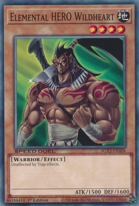 Elemental HERO Wildheart [SGX3-ENA06] Common - for just $0.10! 