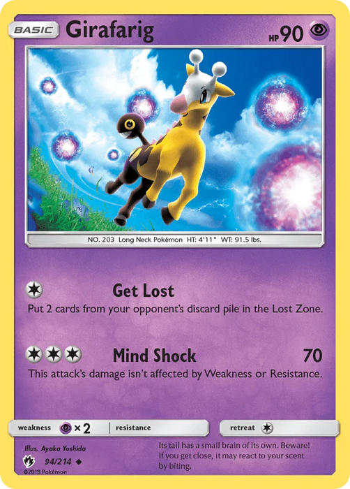 Girafarig (94/214) [Sun & Moon: Lost Thunder] - for just $0.15! 