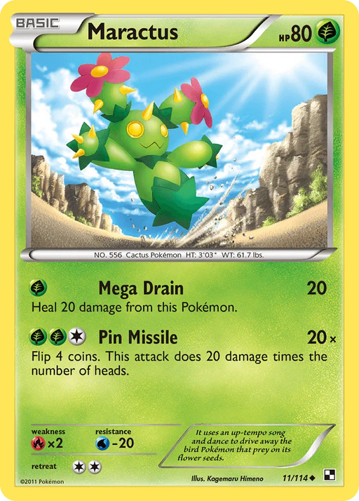 Maractus (11/114) [Black & White: Base Set] - for just $0.15! 