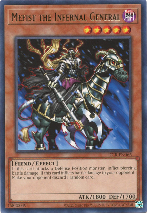 Mefist the Infernal General (25th Anniversary) [DCR-EN066] Rare - for just $0.25! 