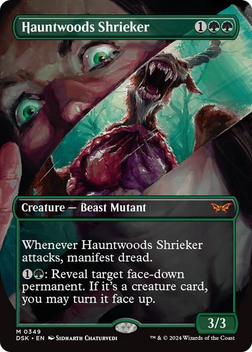 Hauntwoods Shrieker (DSK-349) - Duskmourn: House of Horror (Borderless) Foil - for just $0.63! 