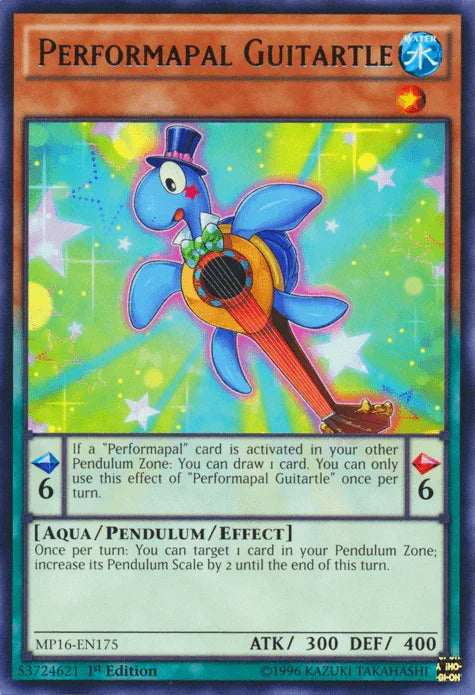 Performapal Guitartle [MP16-EN175] Rare - for just $0.10! 