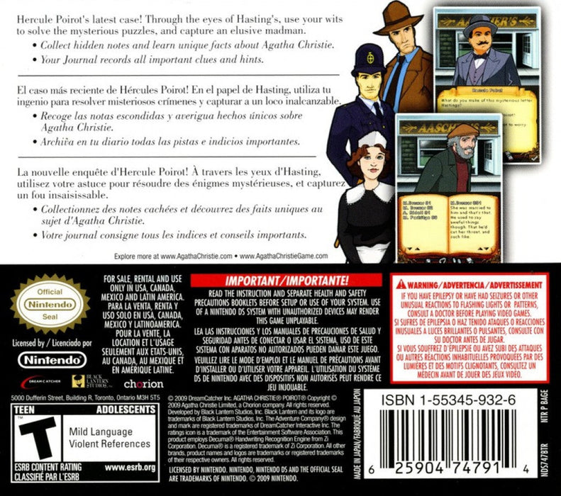 Agatha Christie: The ABC Murders – Nintendo DS (DS) - for just $10.99! 