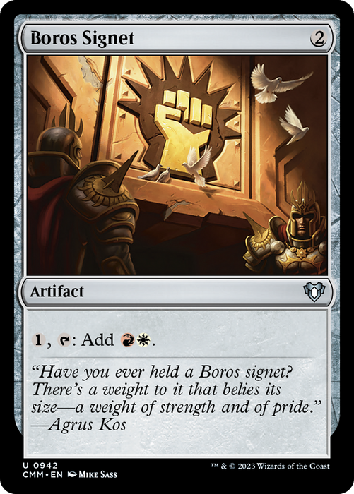 Boros Signet (CMM-942) - Commander Masters - for just $0.44! 