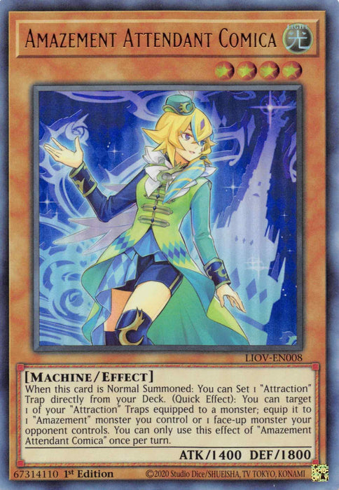 Amazement Attendant Comica [LIOV-EN008] Ultra Rare - for just $0.25! 