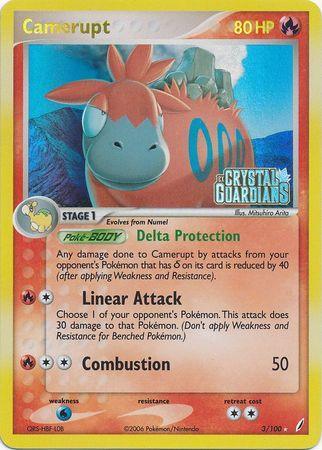 Camerupt (3/100) (Stamped) [EX: Crystal Guardians] - for just $5.70! 
